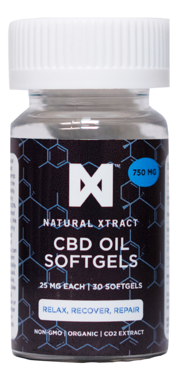 NaturalXtract: CBD Softgel Capsules (750mg)