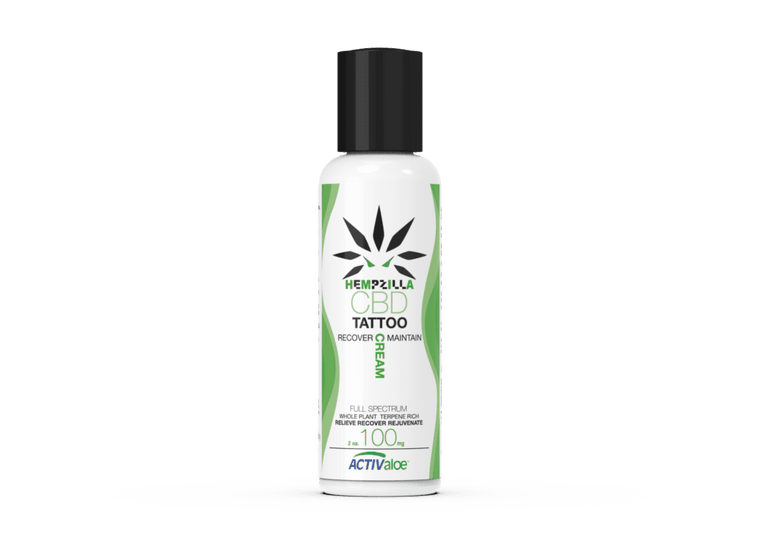 Hempzilla: Tattoo Recovery & Maintenance Cream (100mg)