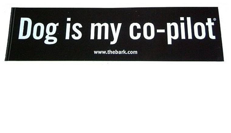 Dog is My Co-Pilot Bumpersticker