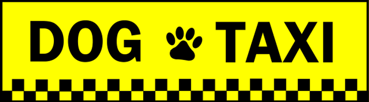 Dog Taxi Bumpersticker