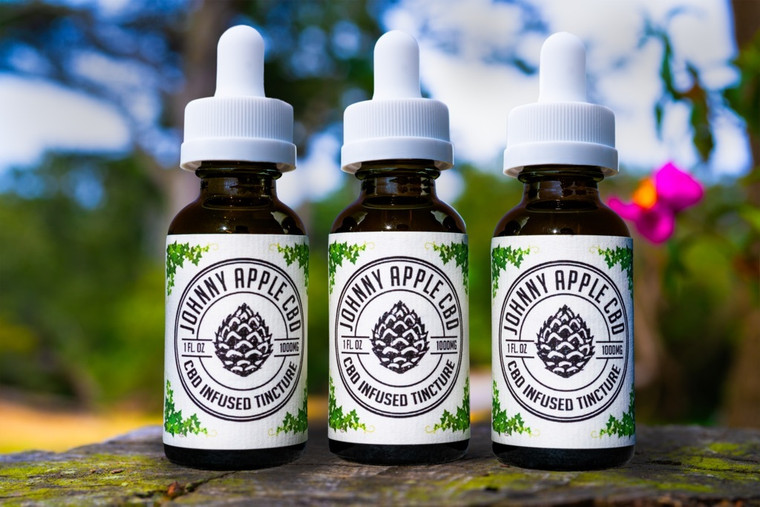 Johnny Apple: CBD Hemp Extract Tincture 3-Pack (1000mg)