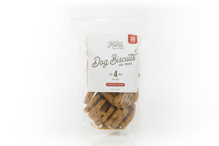 The Georgia Hemp Company: Doggy Daily Hemp Extract Pumpkin Treats (30 ct) 