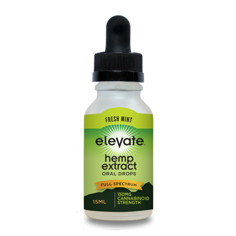 Elevate: Lemon Hemp Extract Drops (150mg)