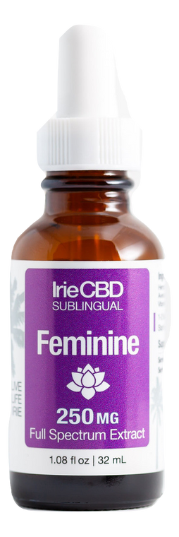 IrieCBD: Feminine CBD Tincture (250mg) Case of 12