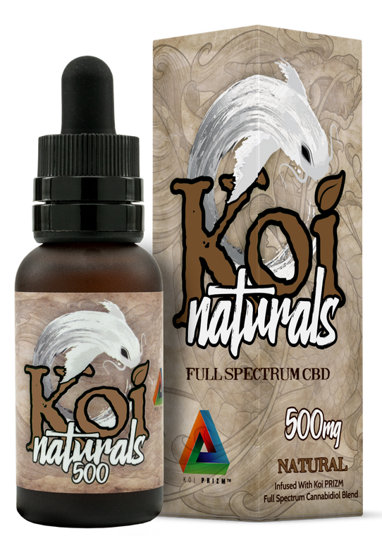 Koi CBD Naturals: Natural Full Spectrum Tincture (500mg)