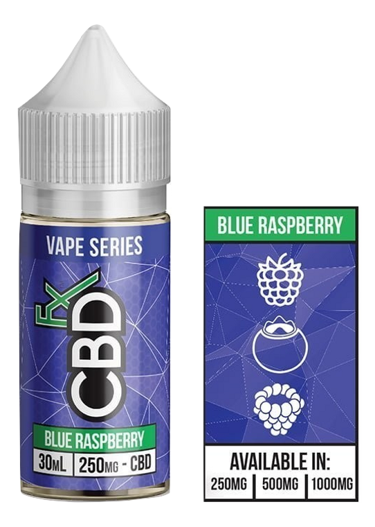 CBDFX: Blue Raspberry CBD Vape Juice (500mg)
