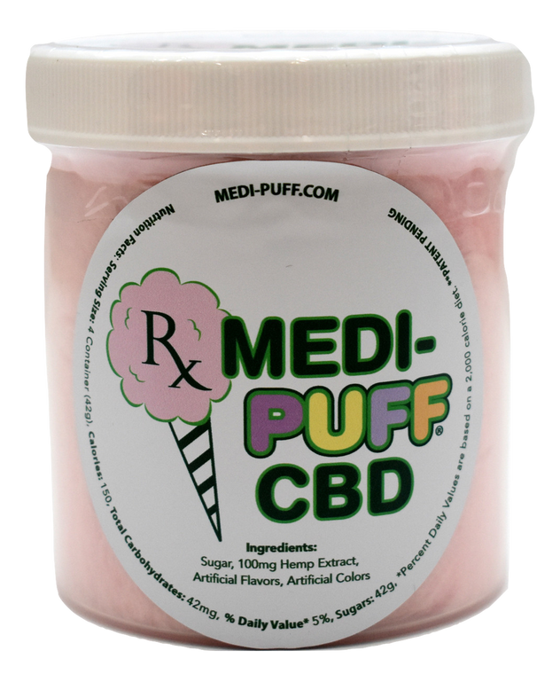 Medi-Puff: Cherry Bomb CBD Cotton Candy (100mg)