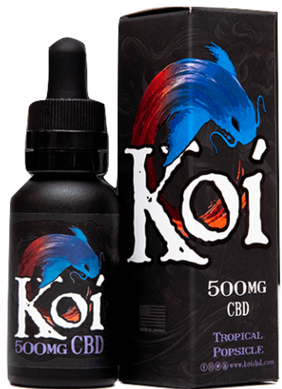 Koi CBD: Tropical Popsicle CBD E-Liquid & Oil (500mg)