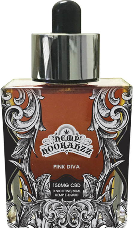 Hemp Hookahzz: Pink Diva CBD Silver E-Liquid (150mg)