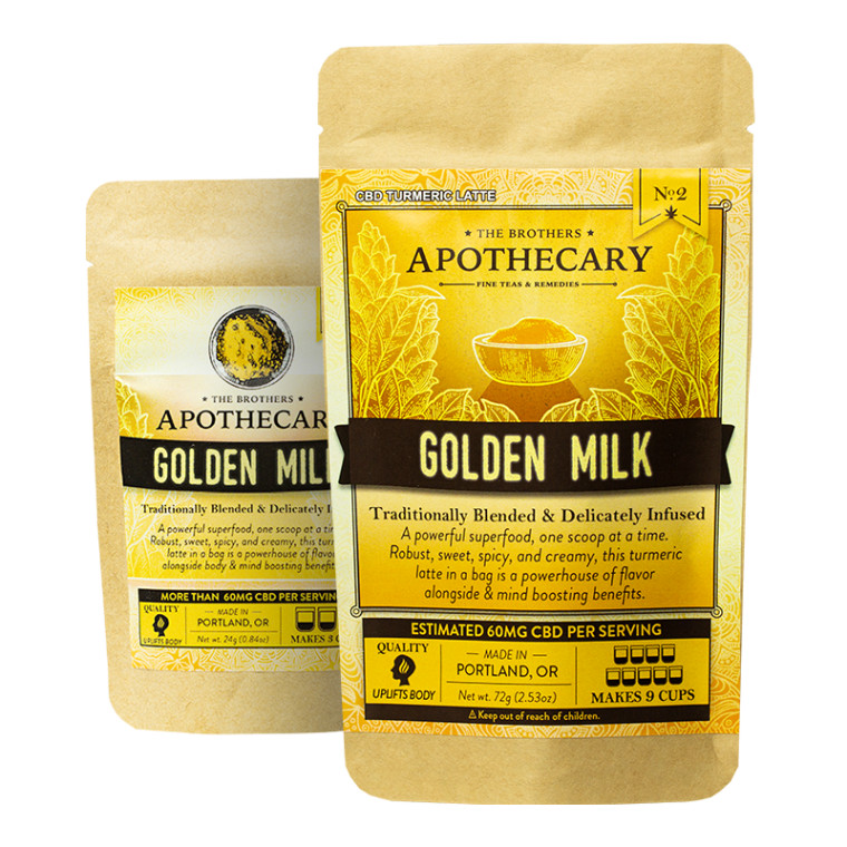 The Brothers Apothecary: Golden Milk CBD Turmeric Latte Powder 