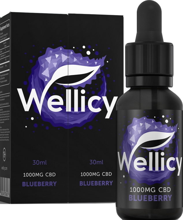 Wellicy: Blueberry CBD E-Liquid & Oil (1000mg)