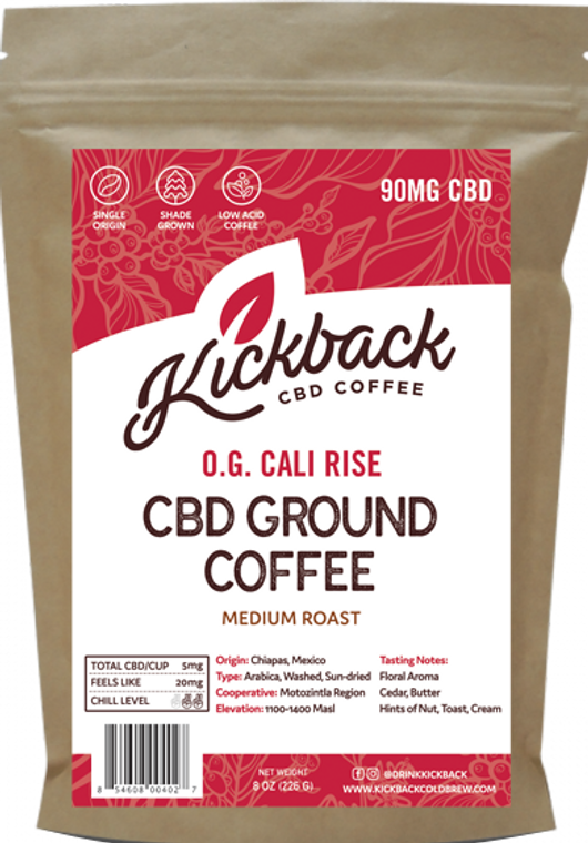 Kickback: O.G. Cali Rise CBD Coffee (90mg)
