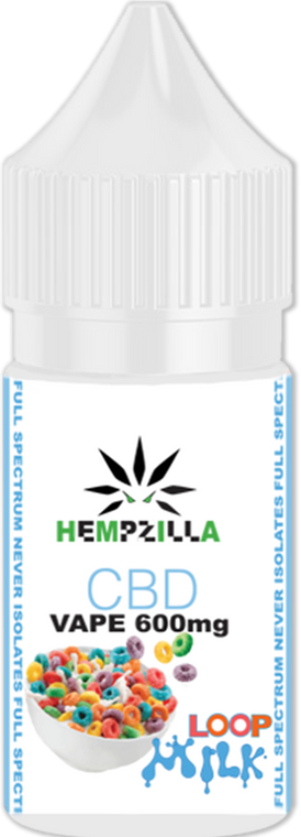 Hempzilla: Loop Milk CBD Vape Juice (600mg)