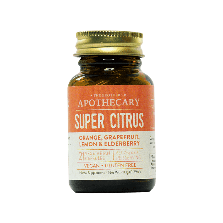 The Brothers Apothecary: Super Citrus | Citrus & Elderberry + CBD Capsules