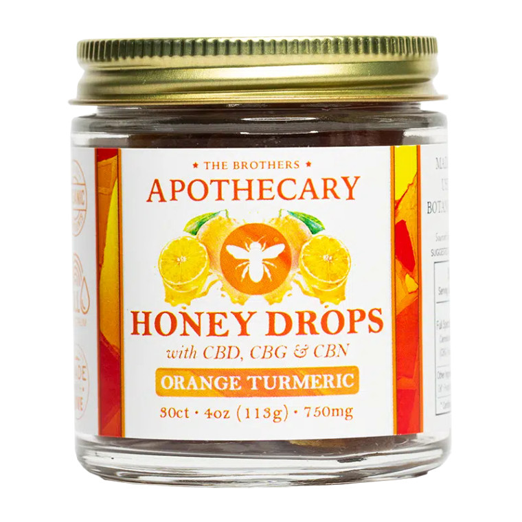 Orange Turmeric Honey Drops | CBD Gummy