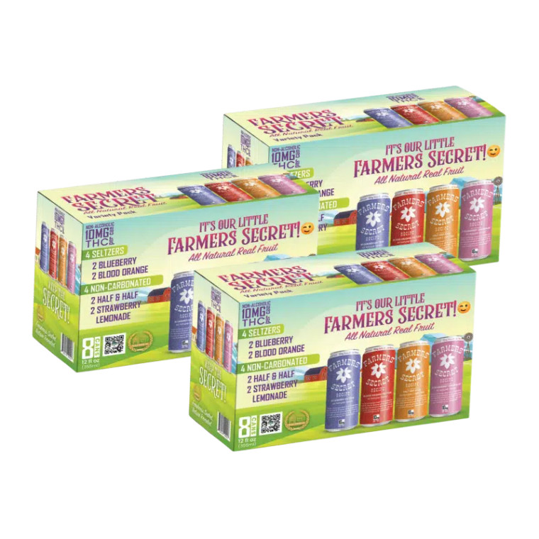 Farmers Secret thc crafted beverages case of 24