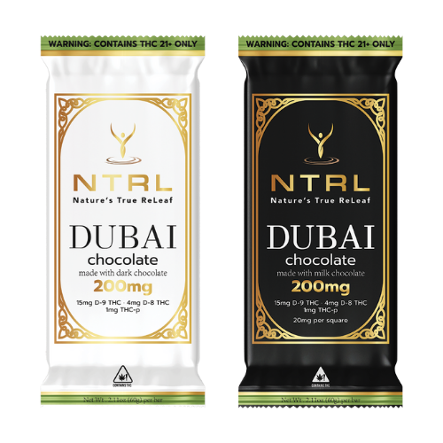 Cannabis Dubai Chocolate - Dark and Milk Chocolate