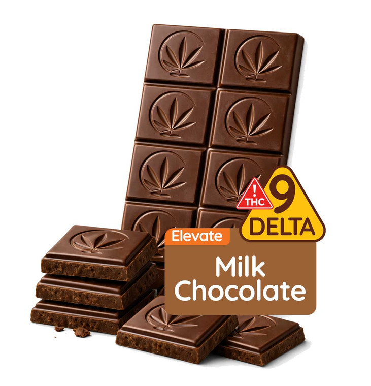 Elevate Milk Chocolate Bar – 150 mg Delta-9 THC by Giraffe Oasis formerly Giraffe Nuts
