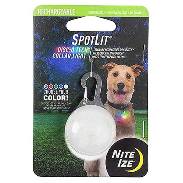 SpotLit Rechargeable Disc-O Tech Collar Light  Nite Ize