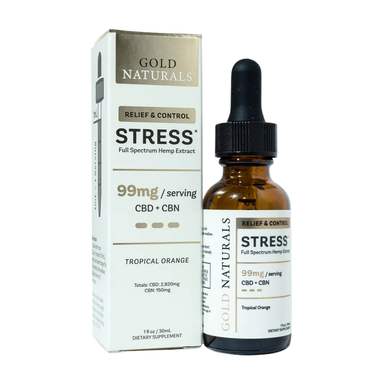 Stress Tincture by Gold Naturals Hemp