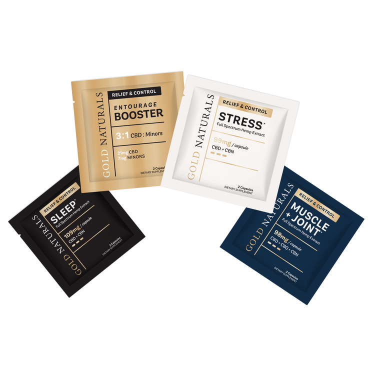 CBD Soft Gel Savings Sampler Gold Naturals only at Natural Healthy CBD
Photo: Natural Healthy CBD