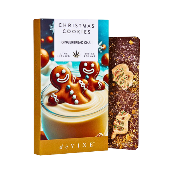 Christmas Cookie Cannabis Confections Chocolate Bar - deVINE