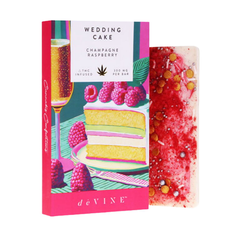 Wedding Cake THC Chocolate Bar deVINE Cannabis Confections 