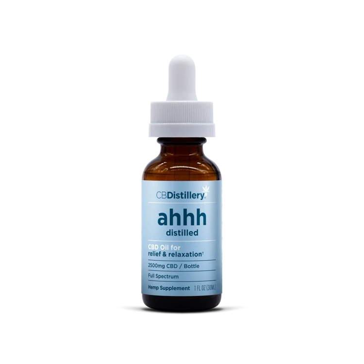 Ahhh 2500mg CBD Relief & Relaxation Tincture CBDistillery