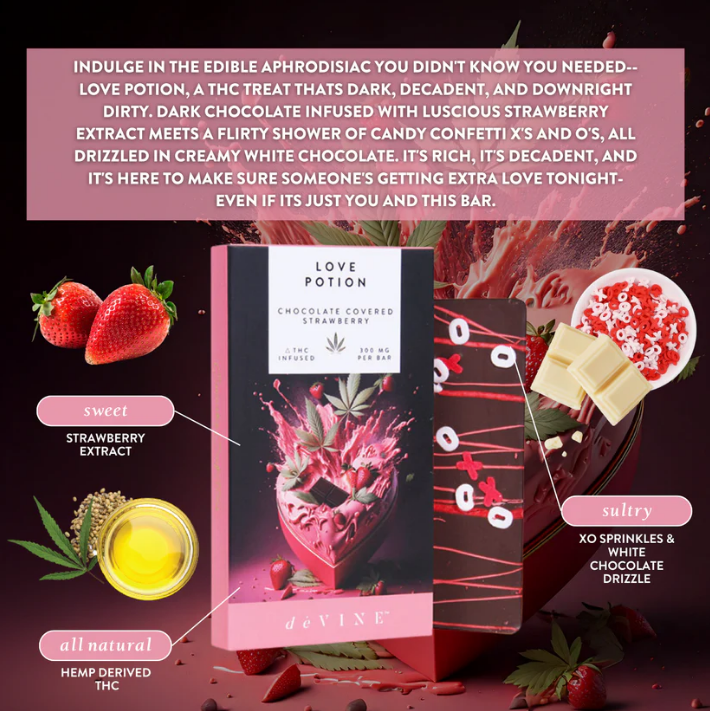 Love potion thc chocolate bar Love potion thc chocolate bar