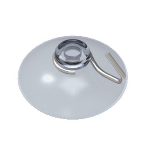Plastic Suction Cups With Metal Hook - Display Components on white background