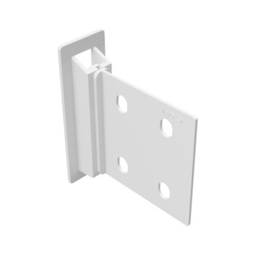 Plastic Corr-A-Clips met 4 gaten - Wit - Display-onderdelen op witte achtergrond