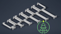 Downspout Pixel Strip Mount