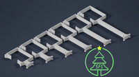 Downspout Pixel Strip Mount