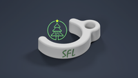 STL FILE - 3/4" PEX Mini Tree Base Tension Hook
