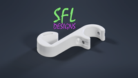 STL File - 3/4" EMT Standard Gutter Clip
