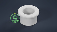 STL File - 3/4" PVC to 1/2" EMT Bushing
