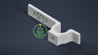 STL File - 25mm PVC Flush Mount Icicle Pipe Clip