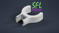 STL File - 25mm PVC Perpendicular GumDrop Pixel Pipe Clip