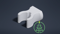 STL FILE - 3/4" PVC Magnetic Base Mount Clip