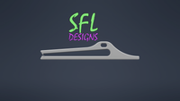 STL File - 1/2" PVC Perpendicular Shingle Clip