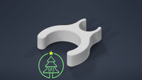 STL File - 1/2" PVC Parallel Pixel Pipe Clip
