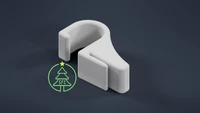 STL File - Soffit Trim Cable Hook