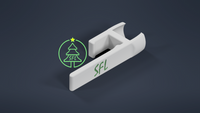 STL File - Pixa Bulb Slip Fit Gutter Clip - Top Mount