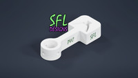 STL File - 1/2" EMT Pipe (Closed) to U-Post Mount