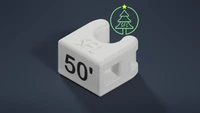 STL FILE - 6.25mm OD Pigtail Wire Labeling Clips​ - NUMBERS