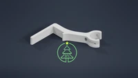 STL FILE - 1/2" EMT Extended Shutter Mount Clip