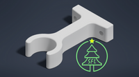 STL File - Standard Wall Mount Clip 1/2" PVC
