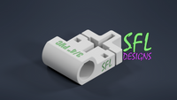 STL File - T-Post to Horizontal 3/4" PVC Pipe Bracket