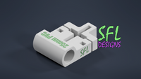 STL File - T-Post to Horizontal 25mm PVC Pipe Bracket