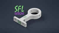 STL File - 1/2" PVC Pipe (Closed) to Coro Bracket Ultra Slimline